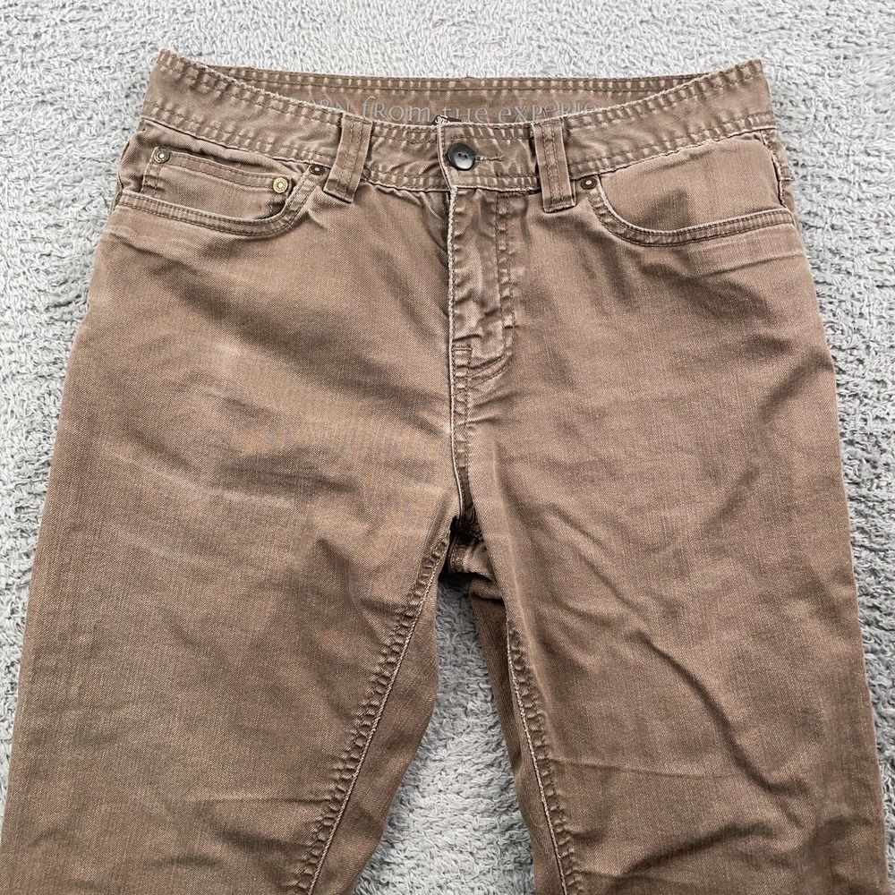 Prana Jeans Mens 30x32 Brown Bridger Slim Fit Straight Leg Stretch Denim Comfort